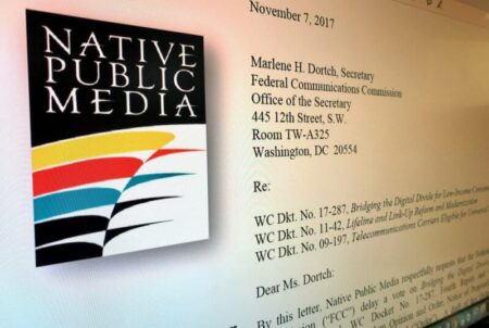 Email filing of Native Public Media's letter to FCC